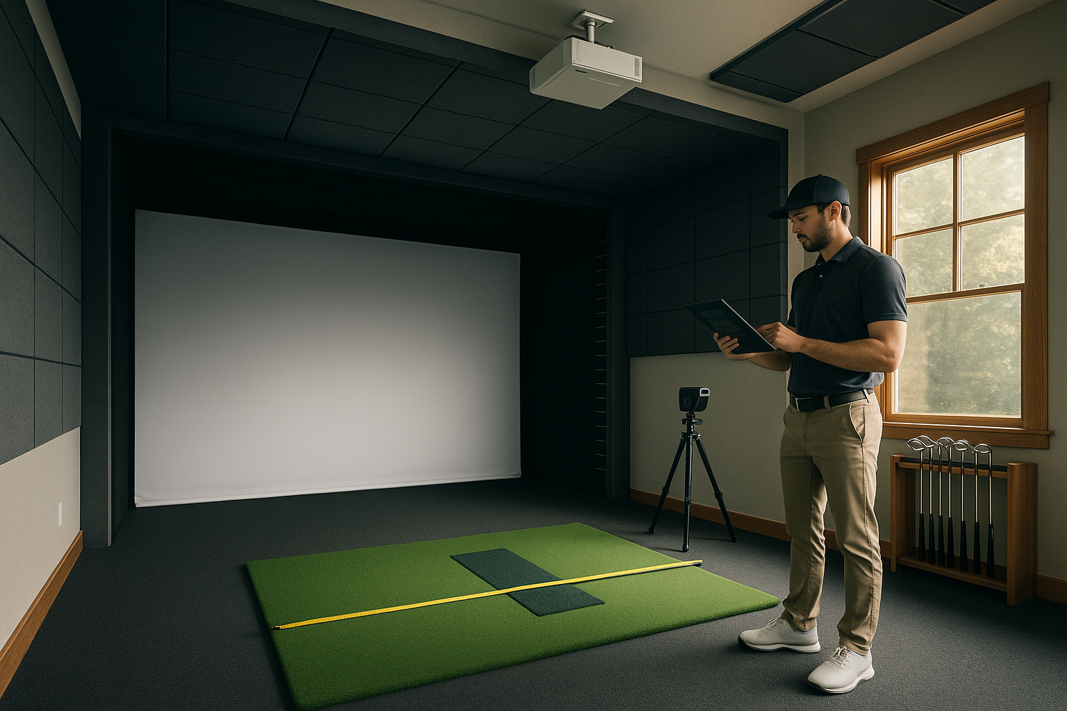 Indoor golf simulator keuze