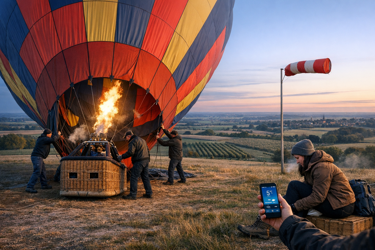 Weersomstandigheden ballonvaart Limburg