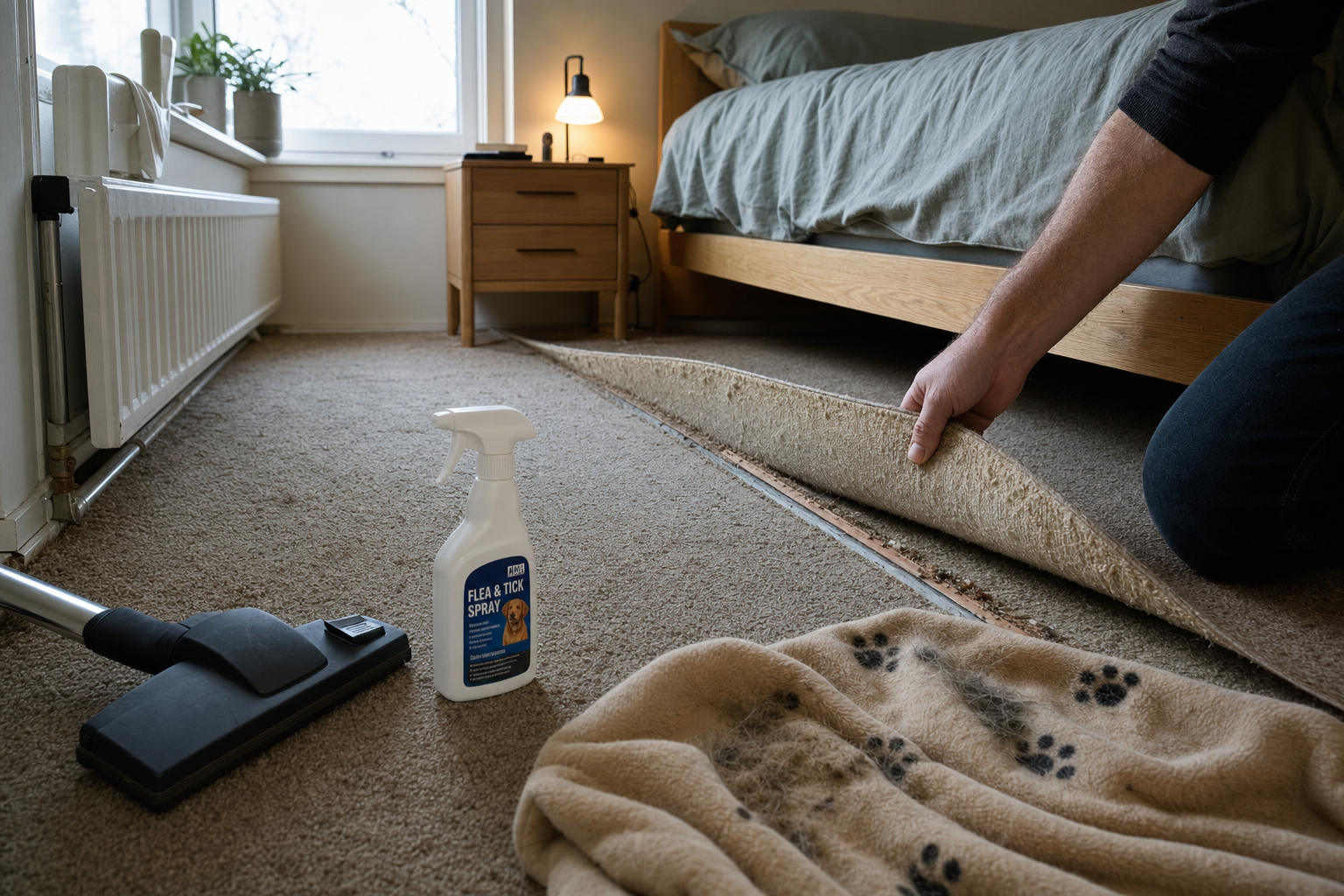 Vlooien bestrijden hotspots in huis